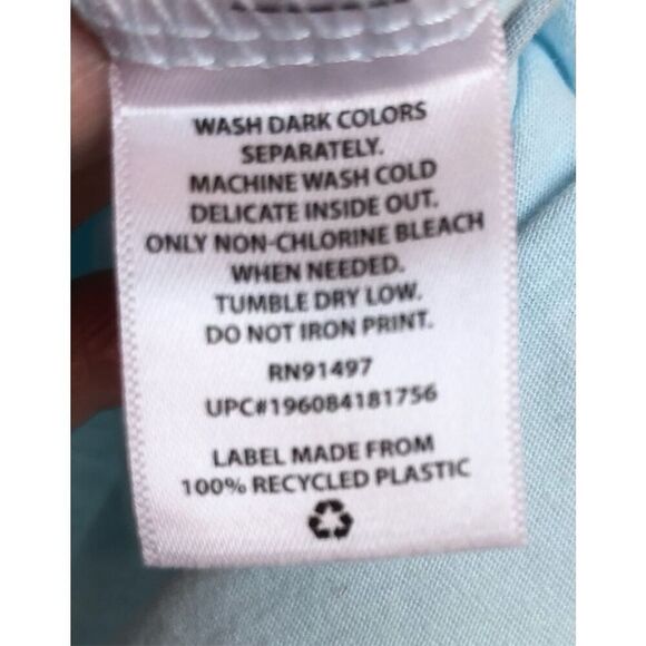 BRITNEY SPEARS - NWT - L Sz Lg Short Sleeve Crewneck Tee 100% Cotton/Baby Blue - Picture 8 of 14